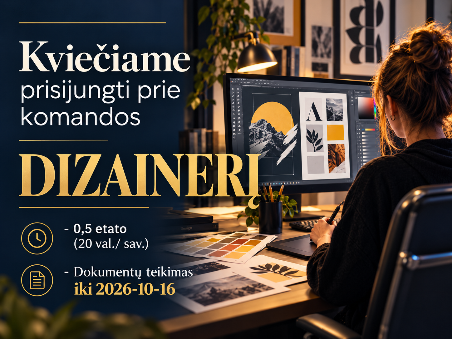 Kviečiame prie komandos prisijungti dizainerį (-ę).